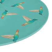 Turquoise Hummingbird Snijplank (Hoek)