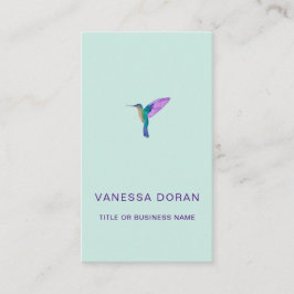 Turquoise Hummingbird Visitekaartje