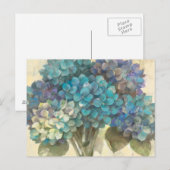 Turquoise Hydrangea Briefkaart (Voorkant / Achterkant)