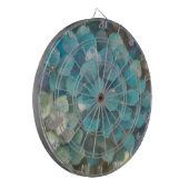 Turquoise Hydrangea Dartbord (Voorkant Links)