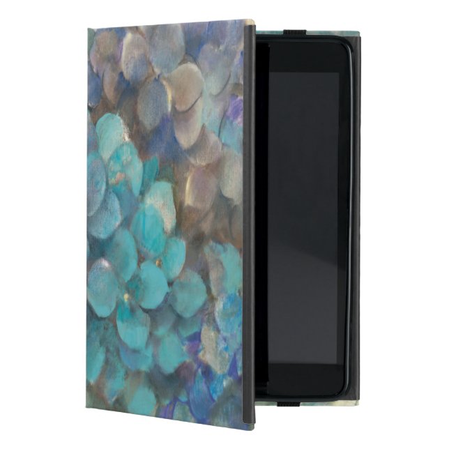 Turquoise Hydrangea iPad Mini Hoesje (Voorkant)
