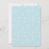 Turquoise Ice Cream Birthday Foto bedankt Kaart (Achterkant)