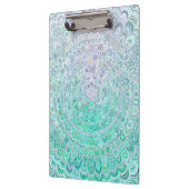 Turquoise Ice Flower Mandala Klembord (Links)