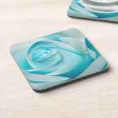 Turquoise Ice Roos Drankjes Onderzetter (Linkerzijde)