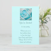 Turquoise Ice Roos Kaart (Staand voorkant)