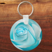 Turquoise Ice Roos Sleutelhanger (Voorkant)