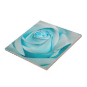 Turquoise Ice Roos Tegeltje (Zijkant)