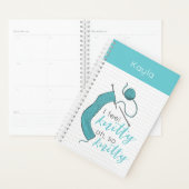 Turquoise, ik voel me knitty, zo knitty planner (Display)
