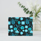 Turquoise in bloei briefkaart (Staand voorkant)