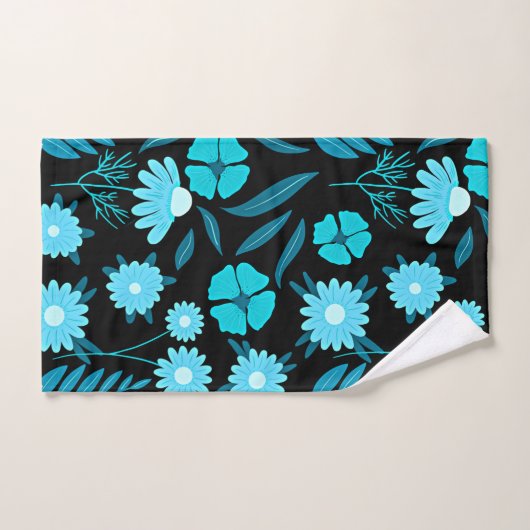 Turquoise in bloei handdoek (Handdoek)
