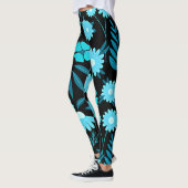 Turquoise in bloei leggings (Links)