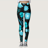 Turquoise in bloei leggings (Voorkant)