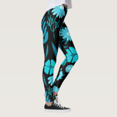 Turquoise in bloei leggings (Rechts)