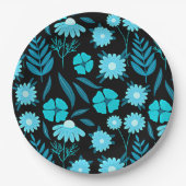 Turquoise in bloei papieren bordje (Voorkant)
