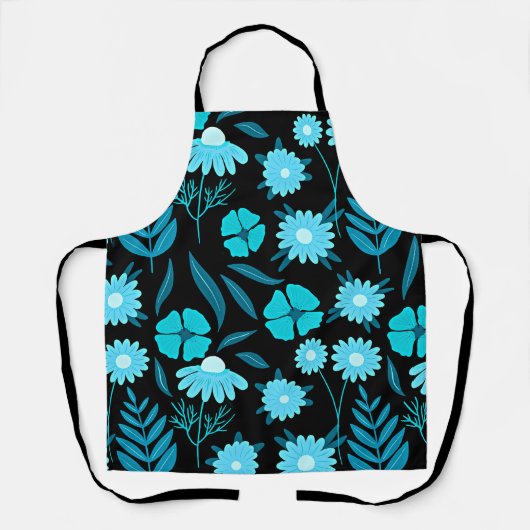 Turquoise in bloei schort (Voorkant)