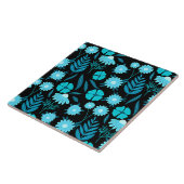 Turquoise in bloei tegeltje (Zijkant)