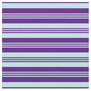 Turquoise & Indigokleurige lijnen Stof