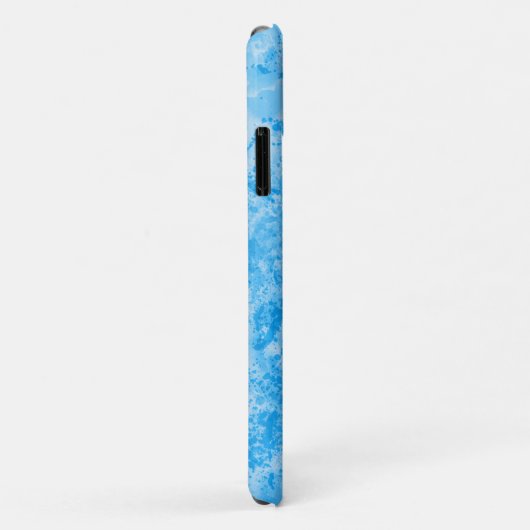 Turquoise Ink Mess Gepersonaliseerde Telefoonhoes Case-Mate iPhone Case (Achterkant/rechts)