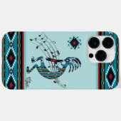 Turquoise iPhone Case (Achterkant (horizontaal))