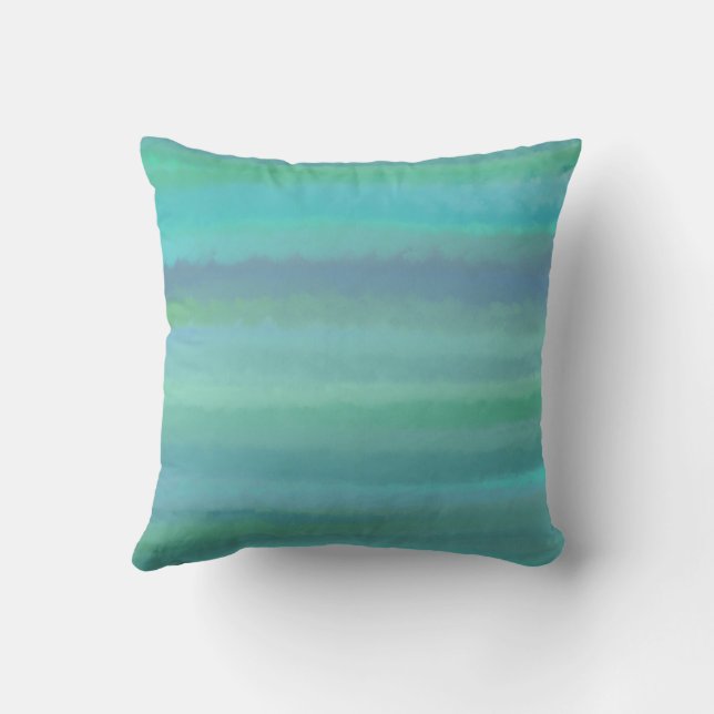 Turquoise Is Mijn Favoriete Kleur Worp Kussen (Achterkant)
