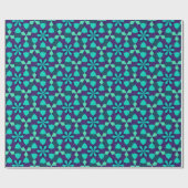 Turquoise Islamitische geometrisch  Cadeaupapier (Vlak)