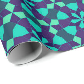 Turquoise Islamitische geometrisch  Cadeaupapier (Rol Hoek)