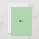 Turquoise Islamitische geometrische grens bruiloft Bedankkaart (Achterkant)