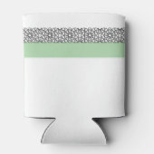 Turquoise Islamitische geometrische grens bruiloft Blikjeskoeler (Achterkant)