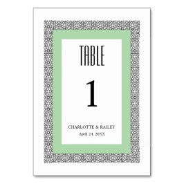 Turquoise Islamitische geometrische grens bruiloft Kaart