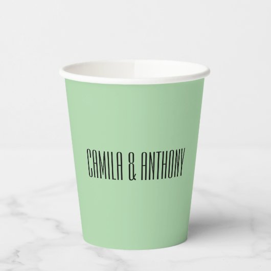 Turquoise Islamitische geometrische grens bruiloft Papieren Bekers (Links)