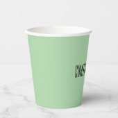 Turquoise Islamitische geometrische grens bruiloft Papieren Bekers (Voorkant)