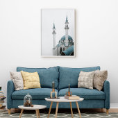 Turquoise Islamitische Moskee Muur Kunst Poster