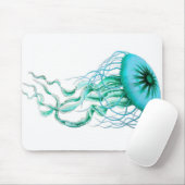 Turquoise Jellyfish Nautical/Beach Muismat (Met muis)