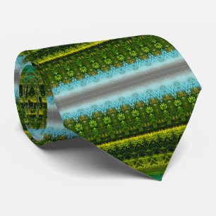 Turquoise kalk groen en blauw stropdas