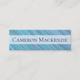 Turquoise Kantoor | Blauw Blauwgroen kalkspoelpens Mini Visitekaartje