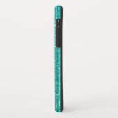 Turquoise Keep Calm and Jouw tekst Festive Case-Mate iPhone Case (Achterkant/links)