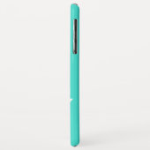 Turquoise Keep Calm en Carry on Case-Mate iPhone Case (Achterkant/links)