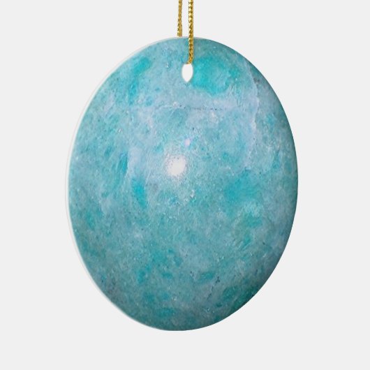 Turquoise Keramisch Ornament (Rechts)