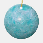 Turquoise Keramisch Ornament (Voorkant)
