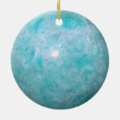 Turquoise Keramisch Ornament (Achterkant)
