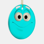 Turquoise Keramisch Ornament (Rechts)