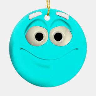 Turquoise Keramisch Ornament