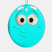 Turquoise Keramisch Ornament (Links)