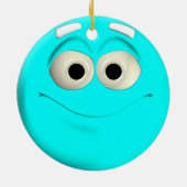 Turquoise Keramisch Ornament (Achterkant)