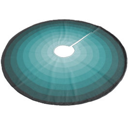 Turquoise Kerstmis Snoep Tree Skirt van Janz Fleece Kerstboom Rok
