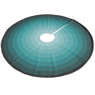 Turquoise Kerstmis Snoep Tree Skirt van Janz Fleece Kerstboom Rok