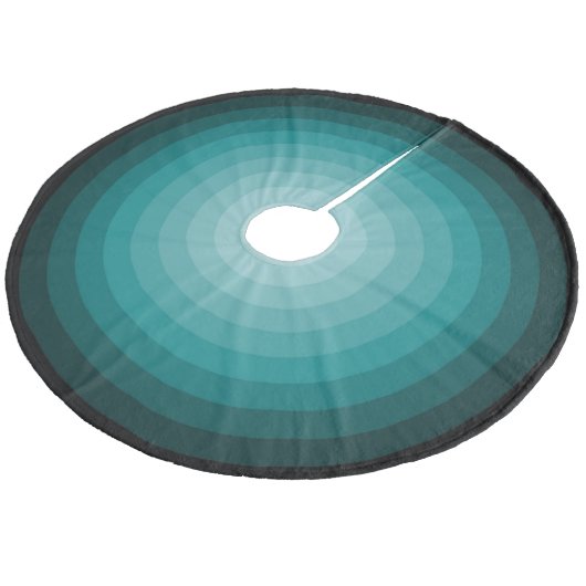 Turquoise Kerstmis Snoep Tree Skirt van Janz Fleece Kerstboom Rok (Gekanteld)