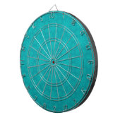 Turquoise Kerstsneeuw Dartbord (Voorkant Rechts)