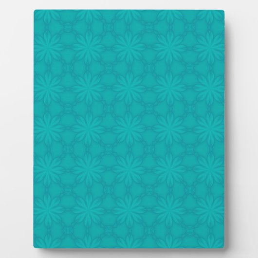 Turquoise Kerstsneeuw Fotoplaat (Voorkant)