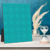 Turquoise Kerstsneeuw Fotoplaat (Zijkant)